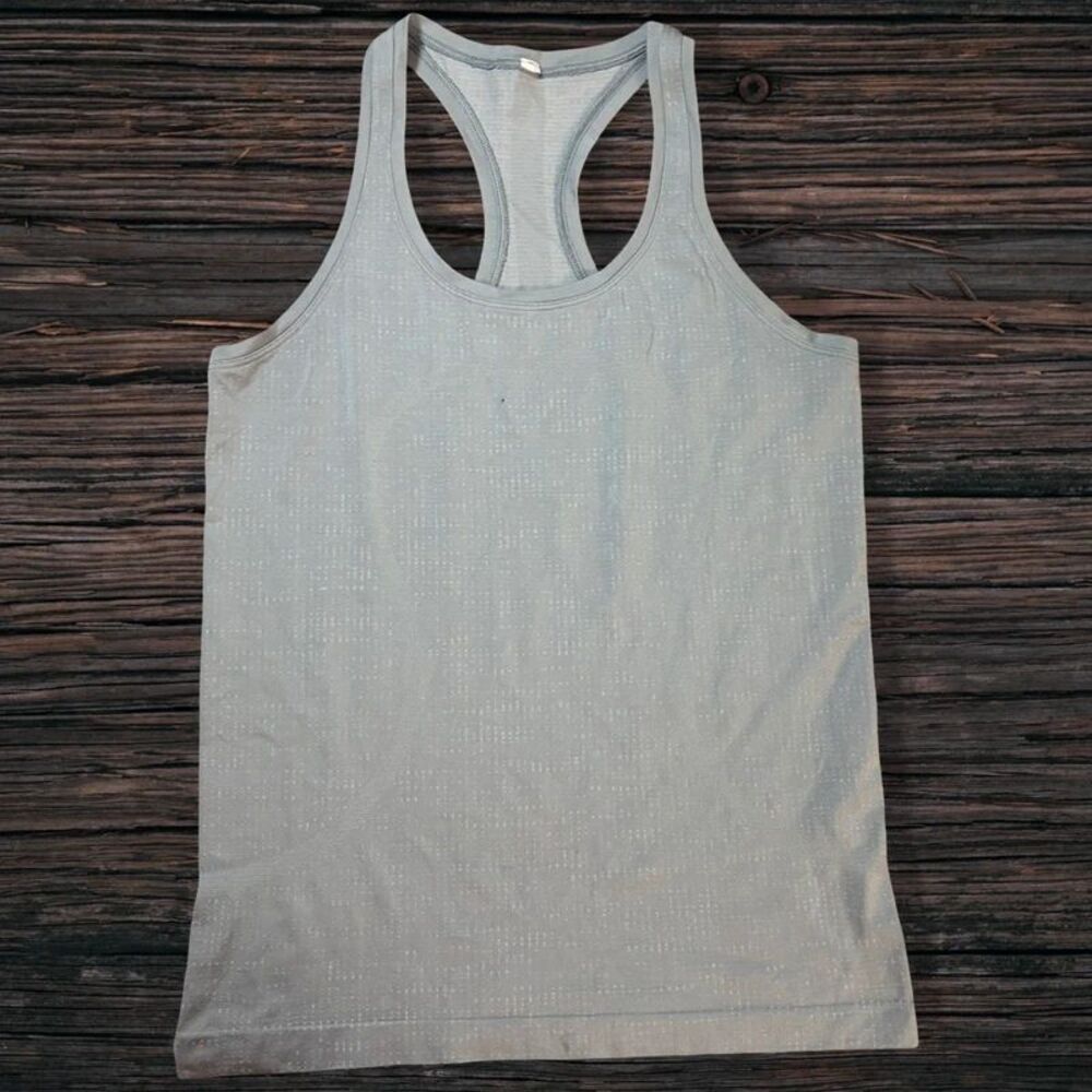 Lululemon Swiftly Tech Racerback Tank 2.0 Gray Size 8 Running Workout